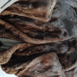 Luxurious Brown Faux Fur Coat